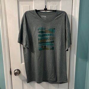 Marmot Heather Gray Tee with Abstract Design